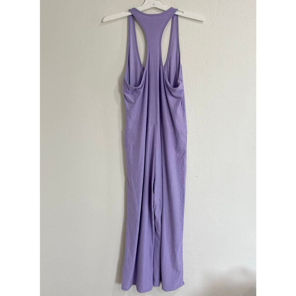 Beyond Yoga Featherweight Hang Loose Jumpsuit Lilac Lounge Wide Leg Size Large - Picture 5 of 7